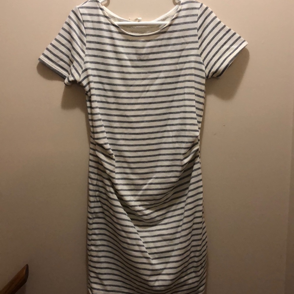 Large maternity pink blush shift dress
